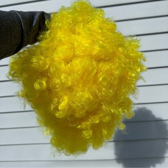 Cesar Masquerade | Bright Yellow Halloween Clown Wig - Picture 6 of 11